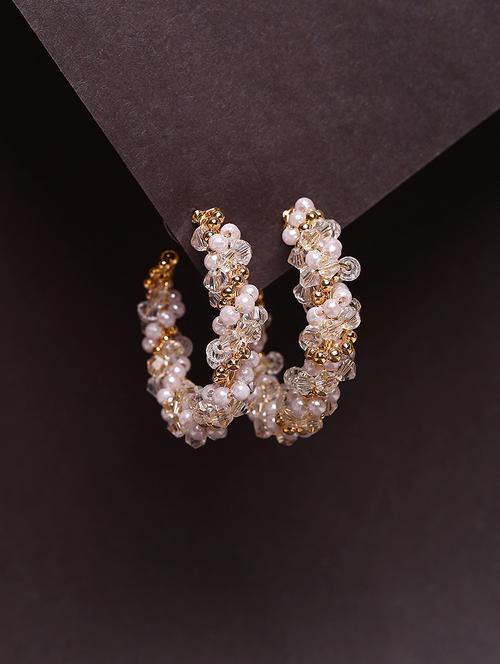 women circular handcrafted drop earrings - 21667894 - Very Small Image - 1