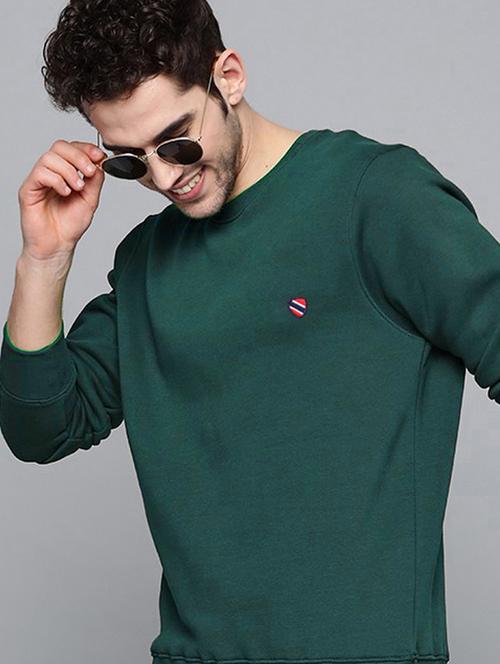 men long sleeve plain sweatshirt - 21668677 - Very Small Image - 1