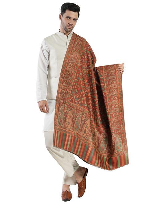 men elegant paisley winter shawl - 21672715 - Very Small Image - 1