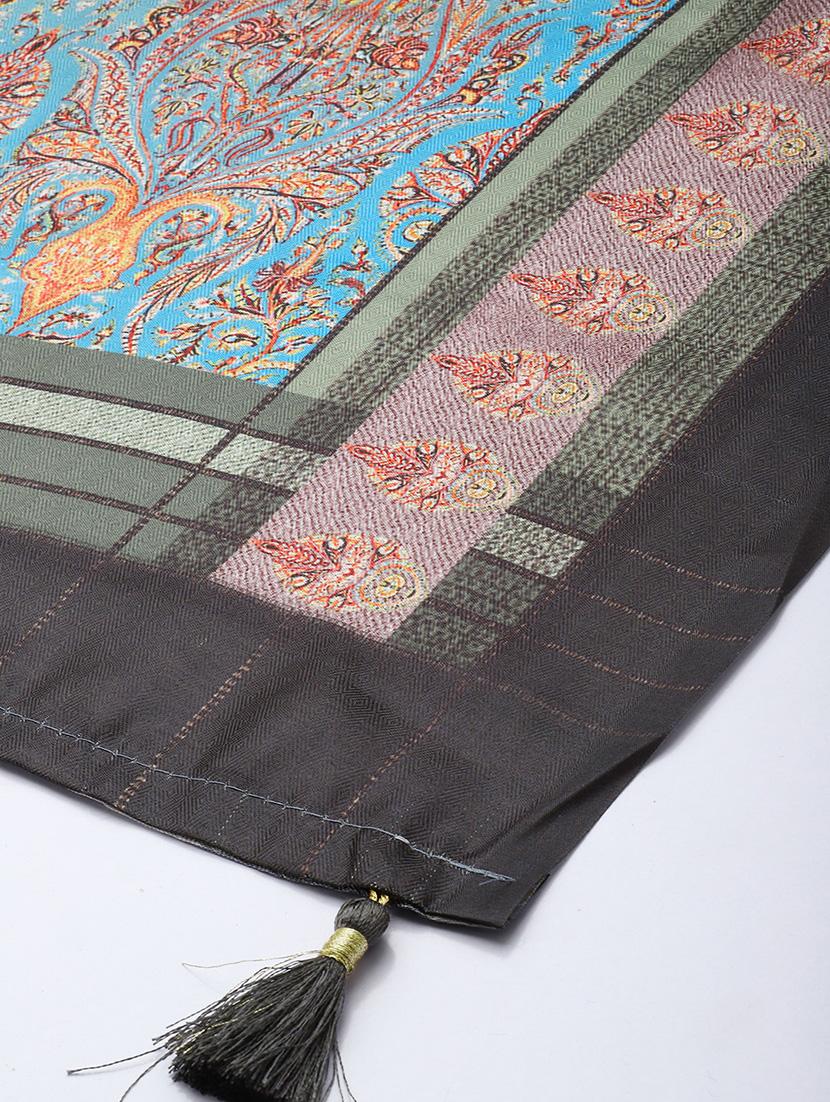 women green self design dupatta - 21672901 - Standard Image - 4