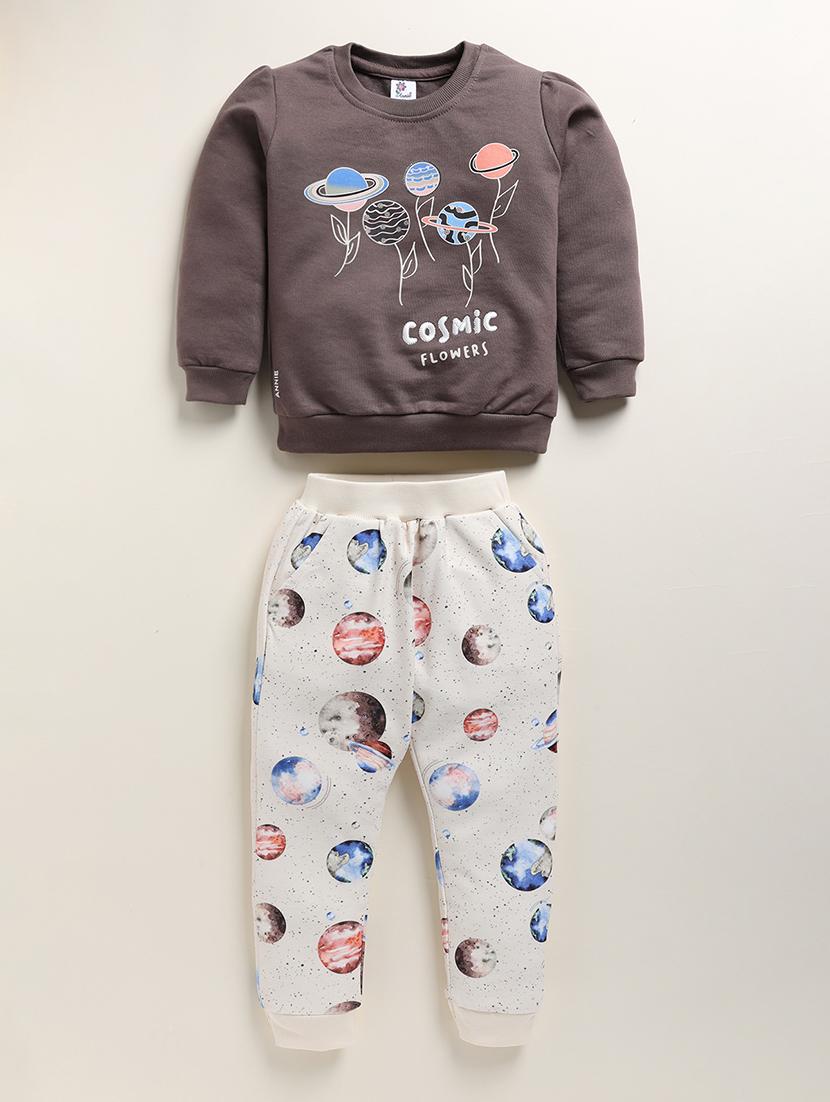 girls floral printed top and bottom set - 21678589 - Zoom Image - 0