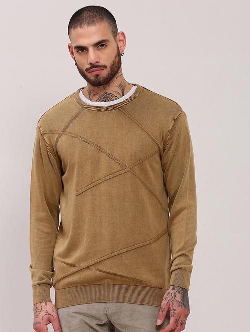 men long sleeves plain pullover - 21682417 - Very Small Image - 1