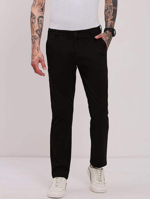 men low rise solid chinos - 21682457 - Very Small Image - 1