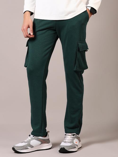 men solid mid rise regular fit cargo - 21683115 - Very Small Image - 1