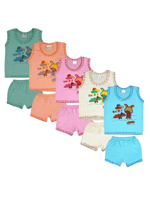 kids printed shorts twin set combo - 21683453 - Very Small Image - 1