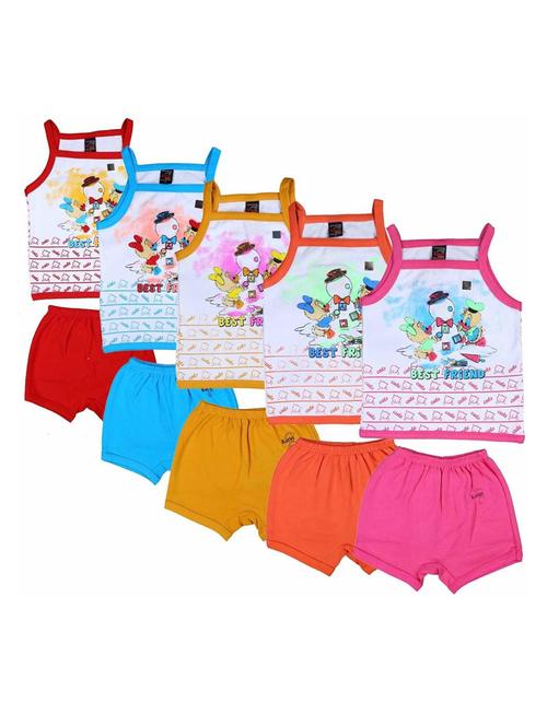 kids printed cotton shorts twin sets combo - 21683458 - Very Small Image - 1