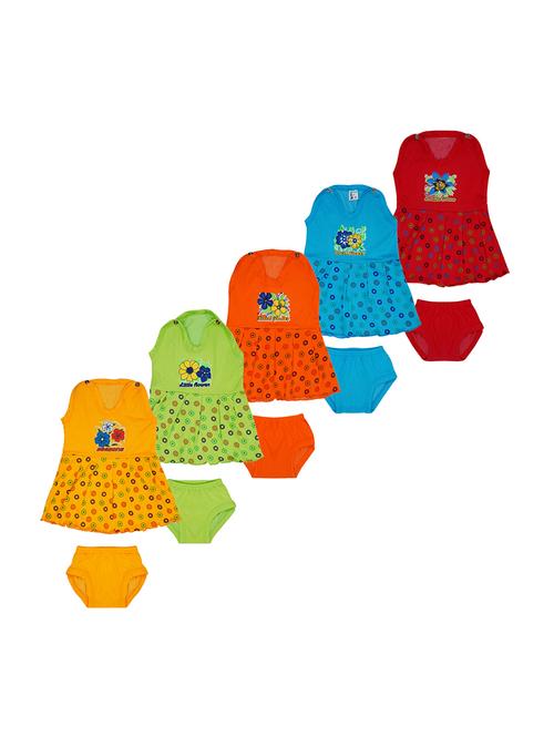 girls printed frock & bloomer combo - 21683501 - Very Small Image - 1