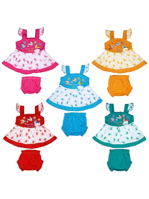 girls printed frock & bloomer combo - 21683510 - Very Small Image - 1