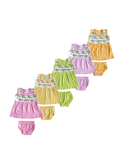 girls printed frock & bloomer combo - 21683521 - Very Small Image - 1