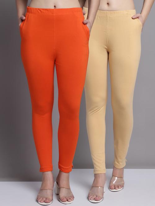 women pack of 2 solid leggings - 21691777 - Very Small Image - 1