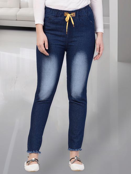 women solid mid rise slim fit jean - 21692955 - Very Small Image - 1