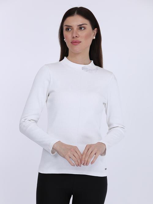 women solid long sleeve t-shirt - 21693622 - Very Small Image - 1