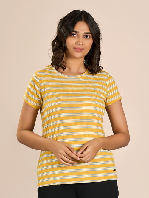 women striped short sleeve t-shirt - 21693631 - Very Small Image - 1