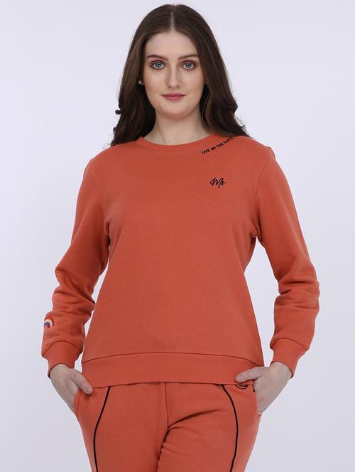 women solid long sleeve sweatshirt - 21694723 - Very Small Image - 1