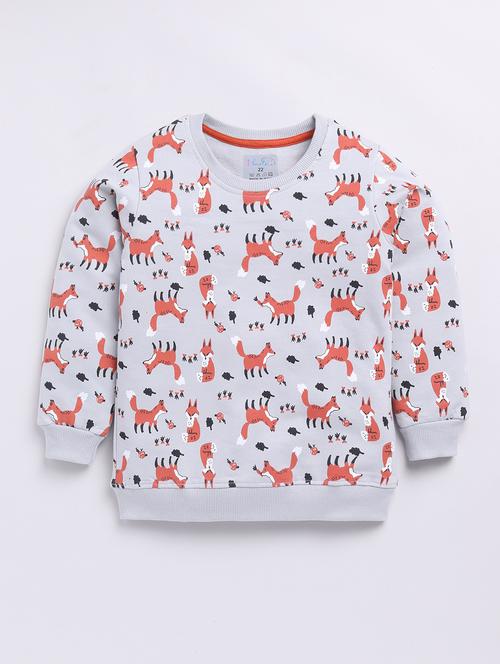 kids printed long sleeve sweatshirt - 21699387 - Very Small Image - 1