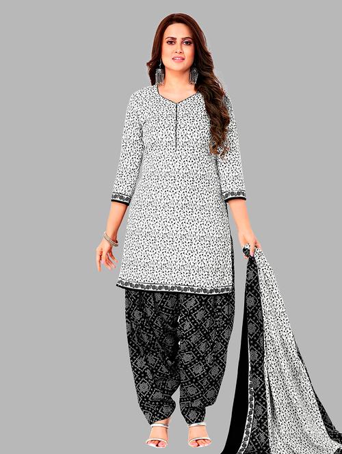 women printed 3-piece unstitched dress material - 21710793 - Very Small Image - 1