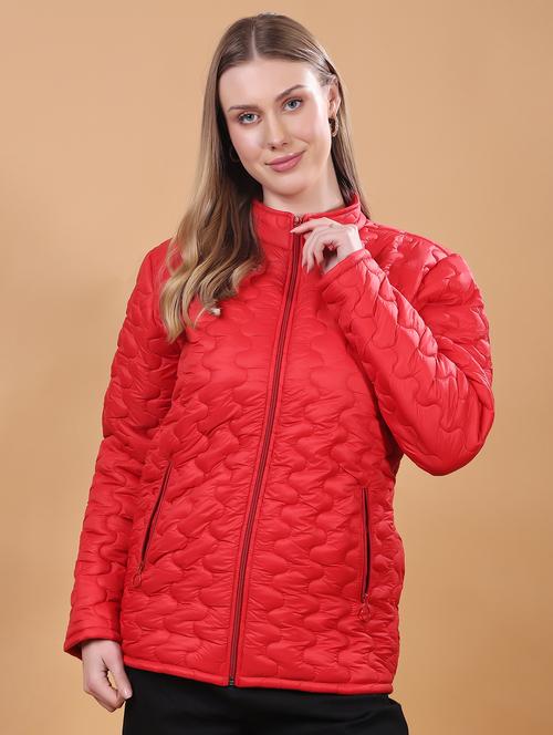 women long sleeves solid quilted jacket - 21710991 - Very Small Image - 1