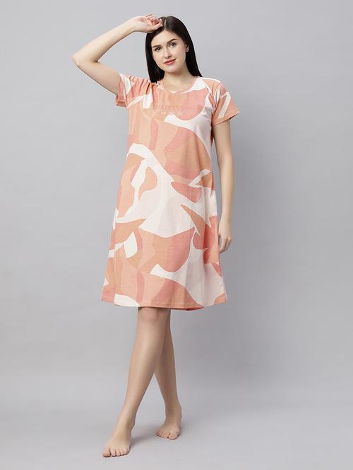 women round neck printed sleepshirts - 21712080 - Very Small Image - 1