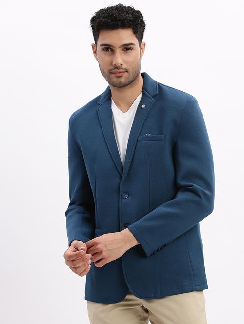 men's solid single-breasted blazer - 21721419 - Very Small Image - 1