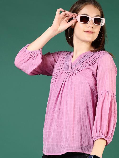 purple cotton regular top - 21724050 - Very Small Image - 1