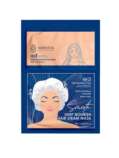 naristha deep nourish hair steam mask with self-heating cap for smooth and shiny hair - 21725932 - Very Small Image - 1