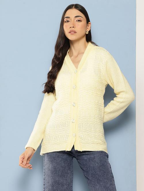 women long sleeves solid cardigan - 21728092 - Very Small Image - 1