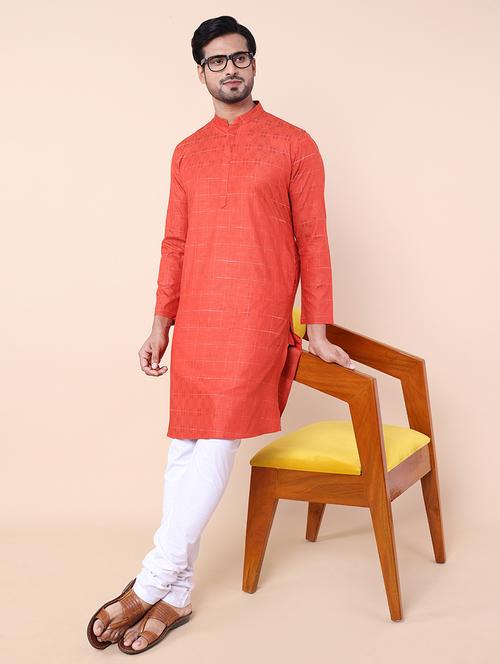 men self design kurta churidar set - 21728487 - Very Small Image - 1
