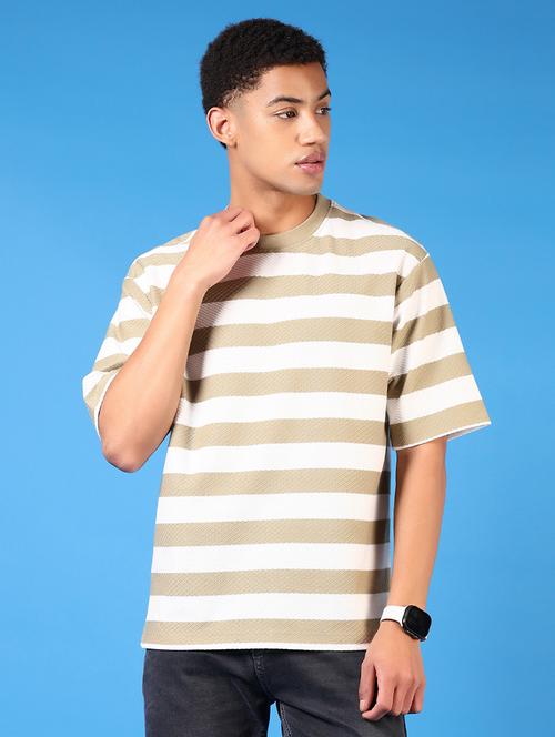 men short sleeves striped t-shirt - 21731562 - Very Small Image - 1