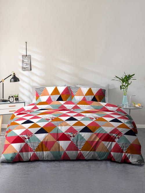 printed designer king bedsheet 2.5 x 2.3 m (lentgh x width) double queen - 21733670 - Very Small Image - 1