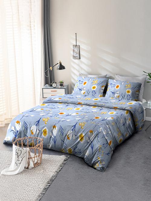 printed designer king bedsheet 2.5 x 2.3 m (lentgh x width) double queen - 21733677 - Very Small Image - 1