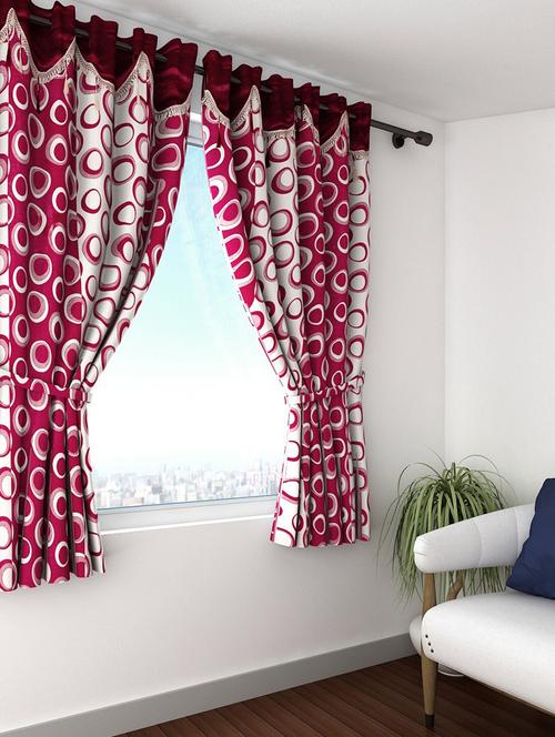 stylish and attractive printed curtains - set of 1 - 21734023 - Very Small Image - 1