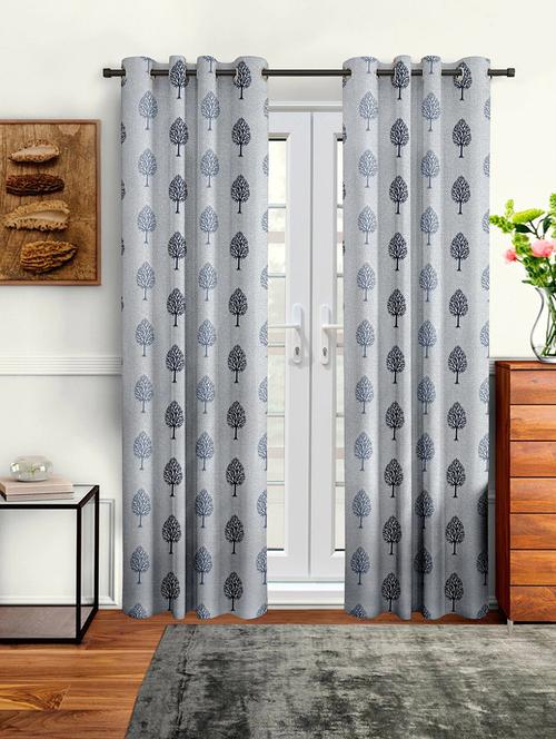 stylish and attractive printed curtains - set of 2 - 21734526 - Very Small Image - 1