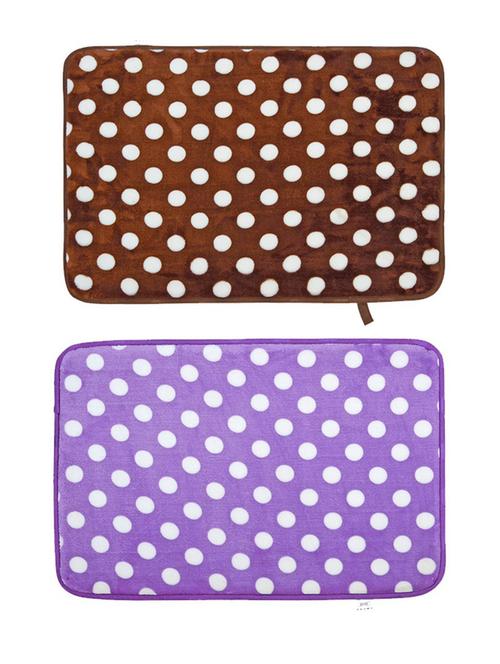 cortina pack of 2 printed anti-skid multipurpose mat - 21735079 - Very Small Image - 1