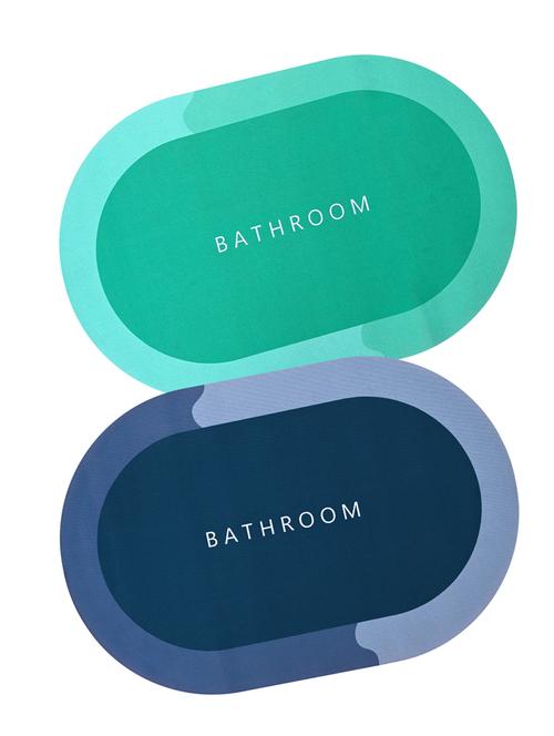 cortina pack of 2 printed anti-skid multipurpose mat - 21735158 - Very Small Image - 1