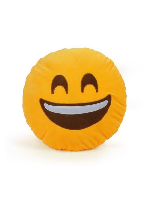 cortina smiley decorative cushion pack of 1 (yellow) - 21735191 - Very Small Image - 1
