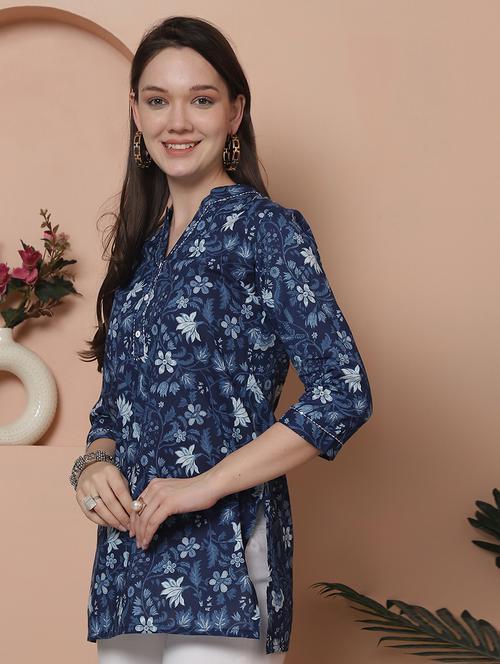 women three quarter sleeve straight kurti - 21737426 - Very Small Image - 1