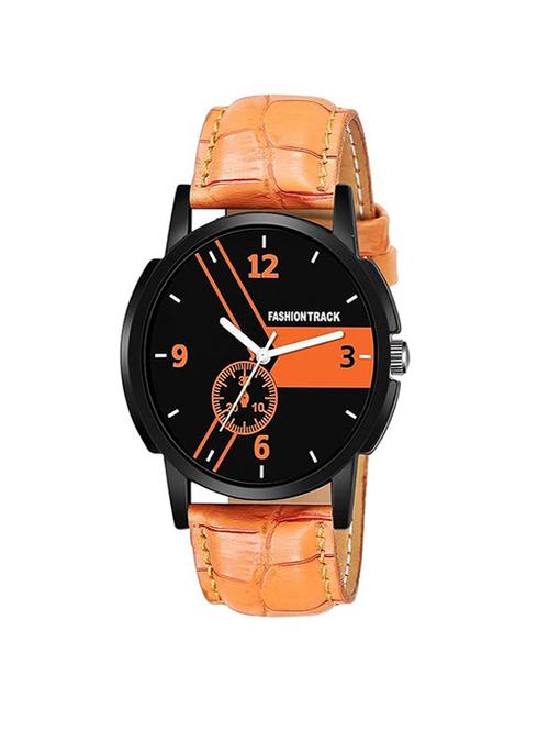 men's water resistant round dial analog watch - 21738379 - Very Small Image - 1