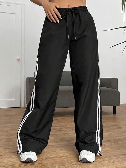 women solid mid rise track pant - 21739498 - Very Small Image - 1