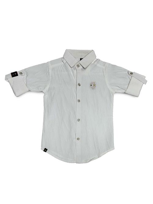 boys self design collared shirt - 21746793 - Very Small Image - 1