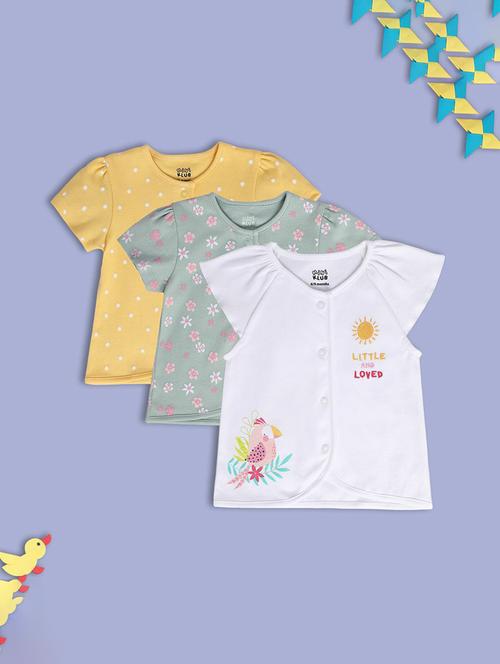 kids pack of 3 printed short sleeves shirts - 21748891 - Very Small Image - 1