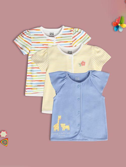 kids pack of 3 printed short sleeves shirts - 21748892 - Very Small Image - 1