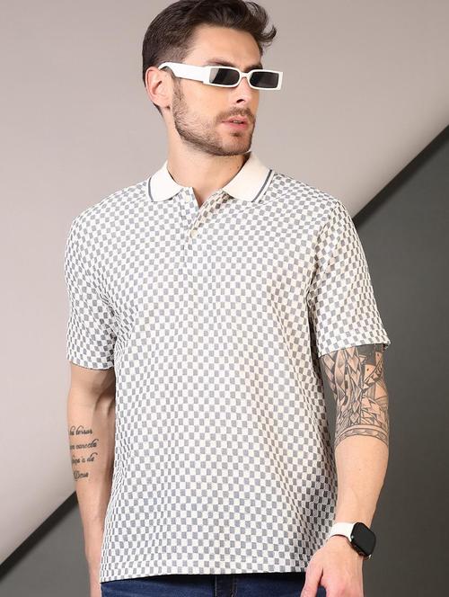 men printed short sleeves polo t-shirt - 21749927 - Very Small Image - 1
