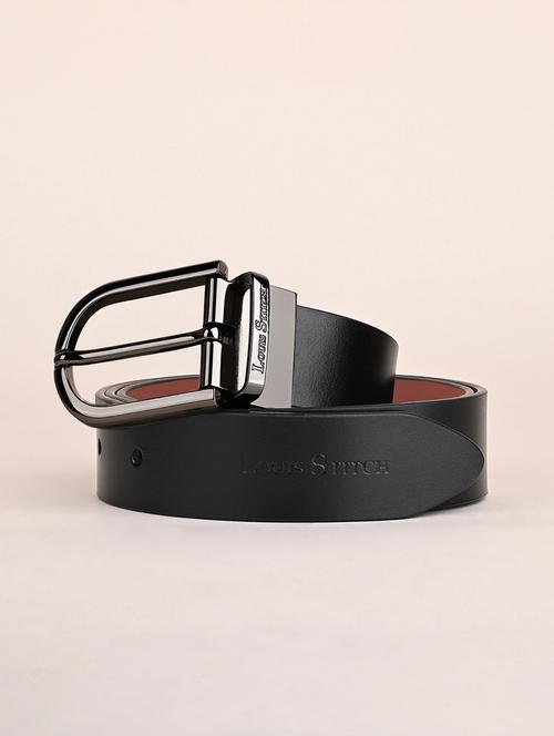 men pin buckle reversible leather belt - 21762187 - Very Small Image - 1