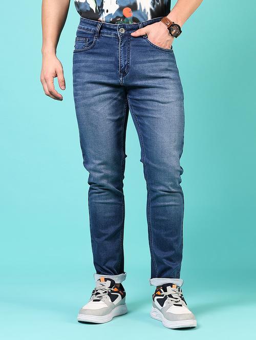 men solid mid rise slim fit jean - 21765869 - Very Small Image - 1