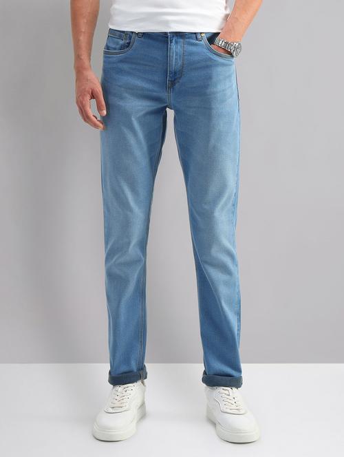 men mid rise plain jeans - 21786621 - Very Small Image - 1