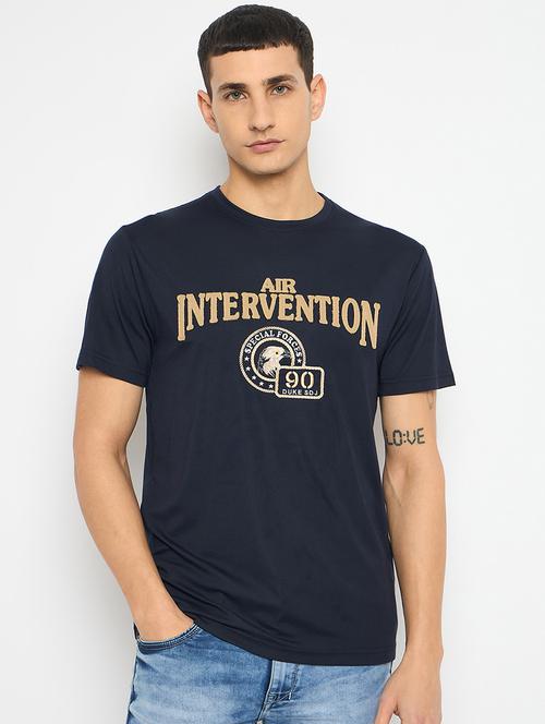 men front print short sleeves t-shirt - 21790995 - Very Small Image - 1