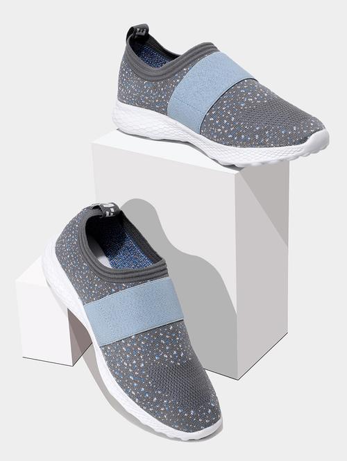men grey slip on sport shoe - 21793939 - Very Small Image - 1