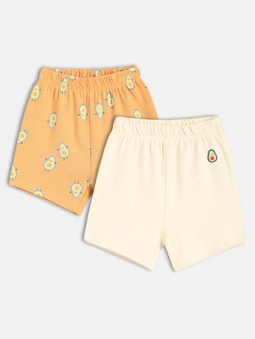 kids pack of 2 printed mid rise shorts  - 21841124 - Very Small Image - 1
