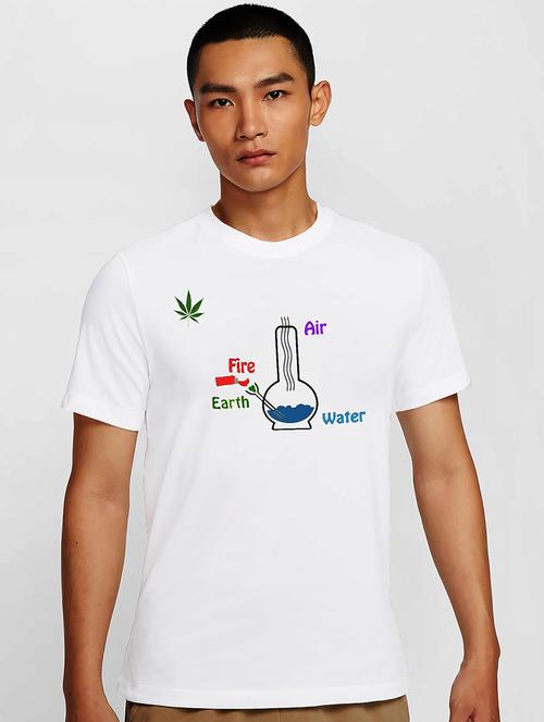 men white round neck regular fit t-shirt - 21841635 - Very Small Image - 1