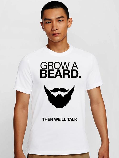 men white round neck regular fit t-shirt - 21841761 - Very Small Image - 1